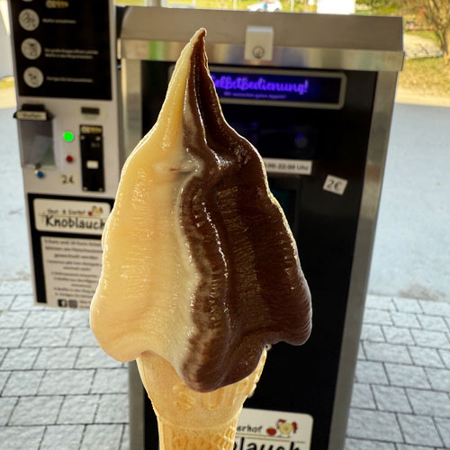 Softeis bei Knoblauch